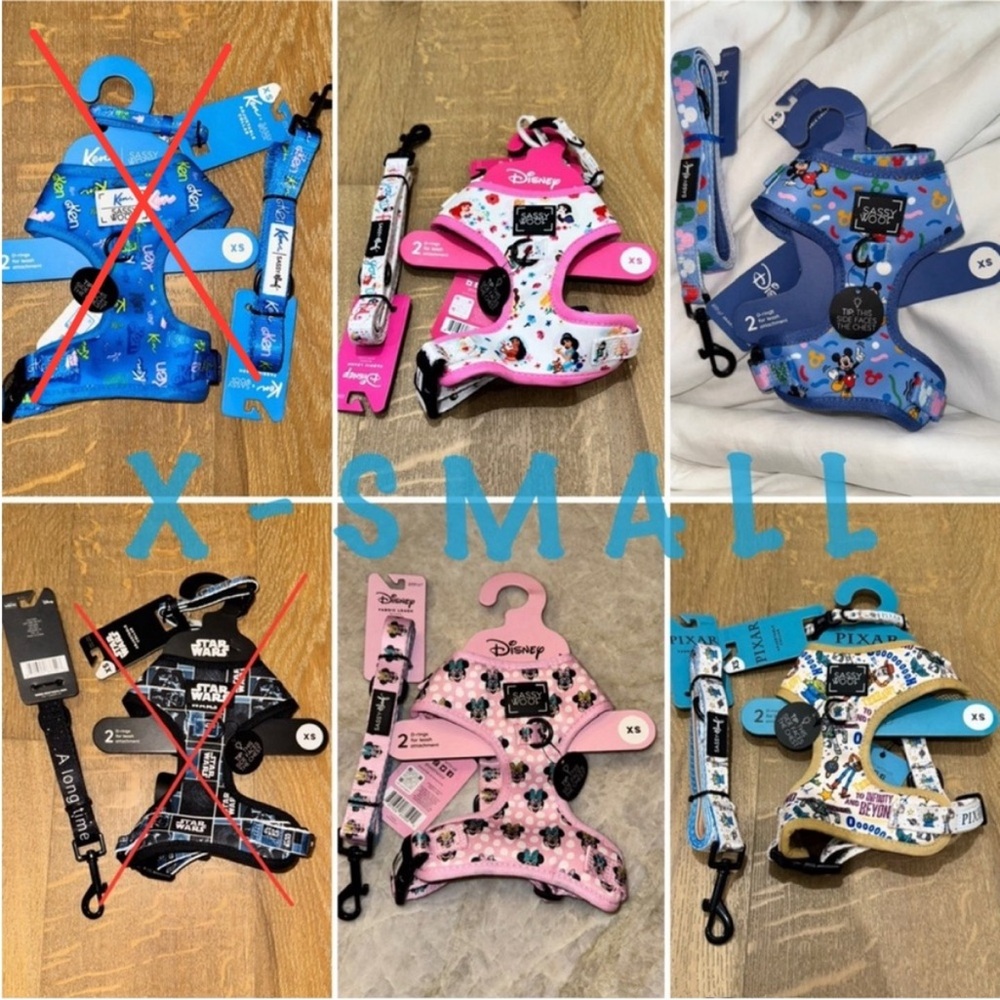 NWT✨ set Sassy Woof x Disney Mickey Confetti Party Walk Set, XS Small - Picture 9 of 13